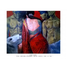 Emotional Attachment Painting Of Woman